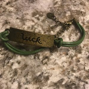 Luck green metal bracelet